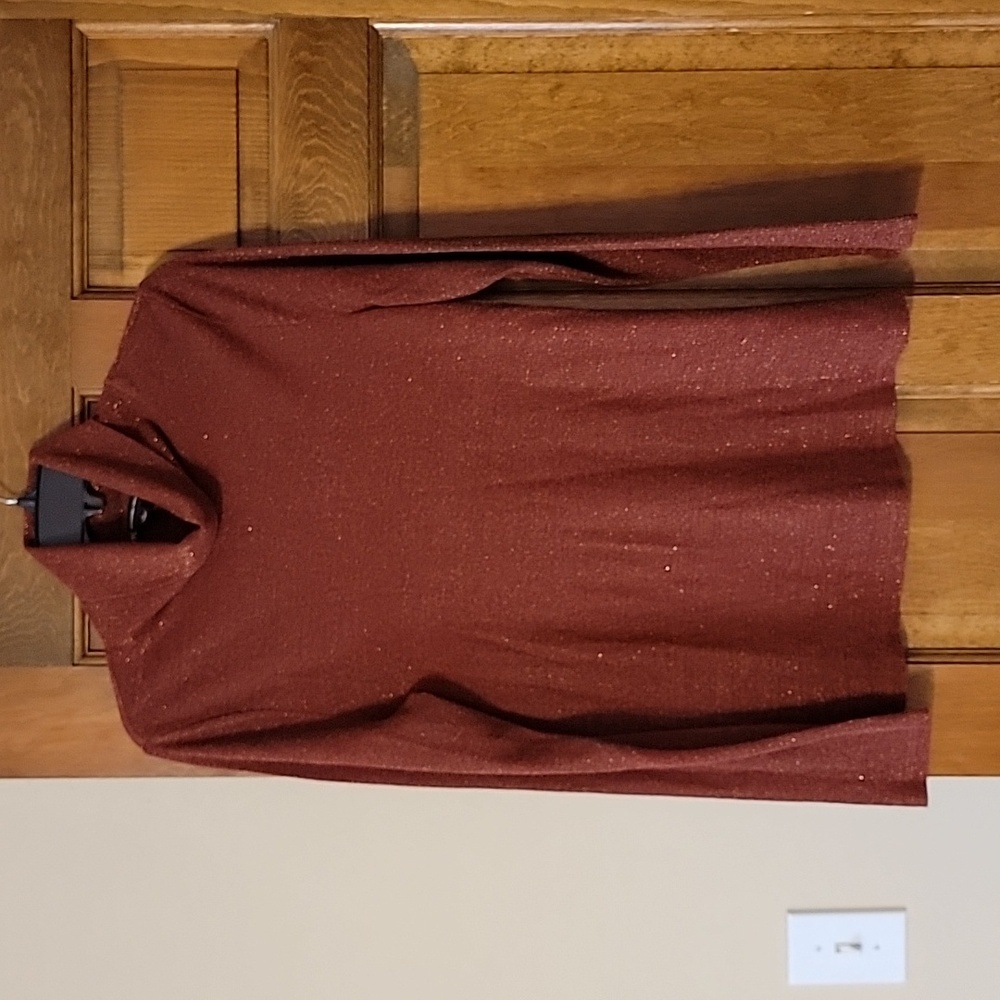 INC metallic knit top